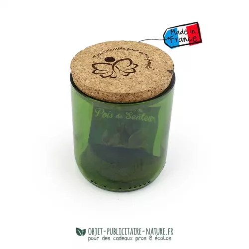 Kit de plantation pot en verre recyclé publicitaire
