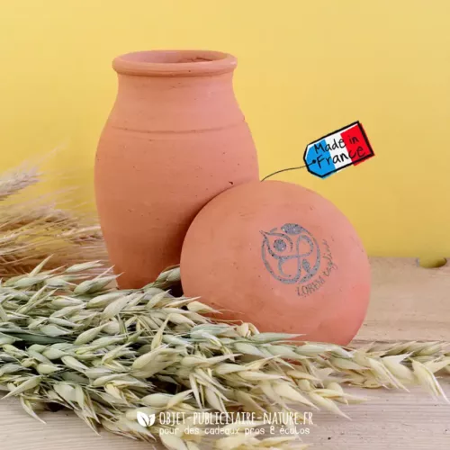 Olla avec son sachet de graines et notice cartonnée à personnaliser