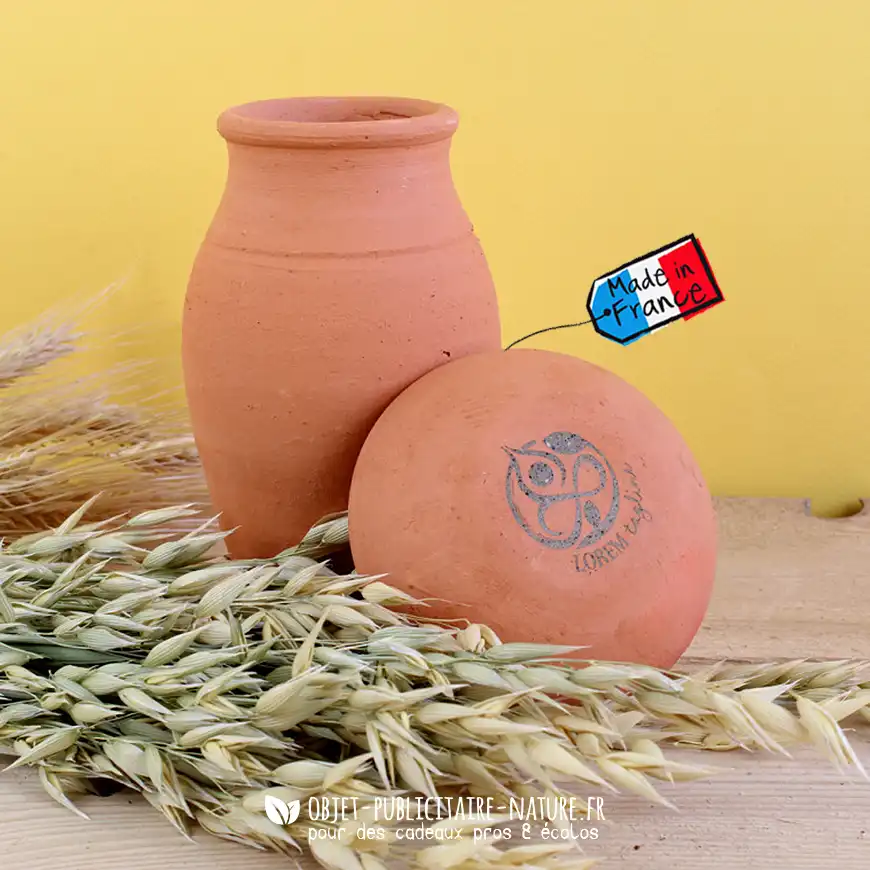 Olla avec son sachet de graines et notice cartonnée à personnaliser