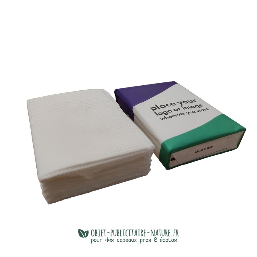 paquet de mouchoirs personnalisable en papier