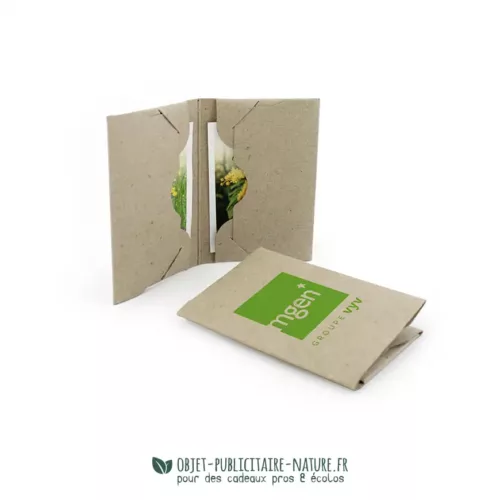 Porte cartes en carton recyclé à personnaliser