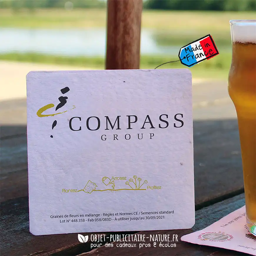 Sous bock publicitaire en papier ensemencé à personnaliser – Image 7