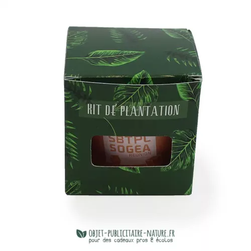 Kit de plantation publicitaire pot en terre cuite à personnaliser