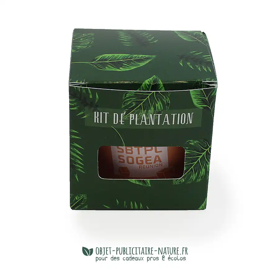 Kit de plantation publicitaire pot en terre cuite à personnaliser