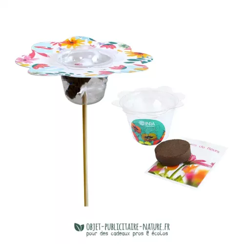 Kit de plantation forme tige floral à personnaliser