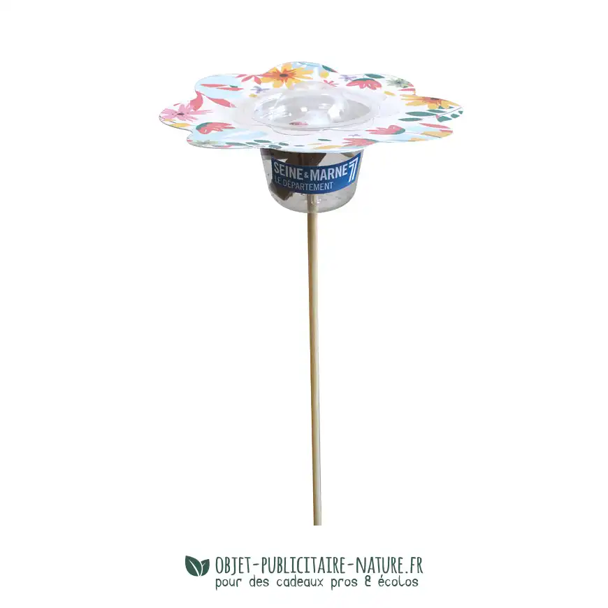 Kit de plantation publicitaire forme tige floral personnalisable