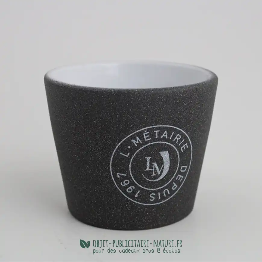 Kit de plantation publicitaire dans pot ardoise avec graine de piment personnalisables